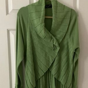 Boho green cardigan
